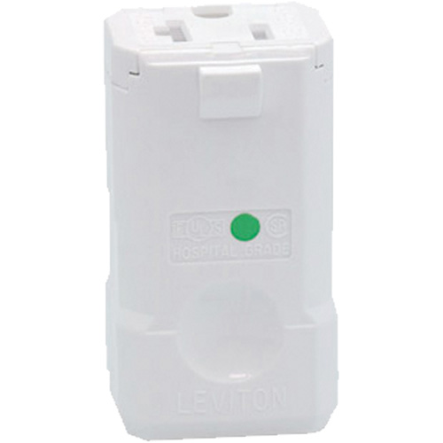 Hospital Grade Plug Connector, 5-20R, Nylon Maritime Industrial Rubber