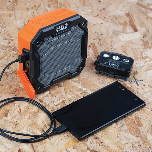Bluetooth&reg; Jobsite Speaker with Magnet & Hook (Tool Only), Lithium-Ion Maritime Industrial Rubber