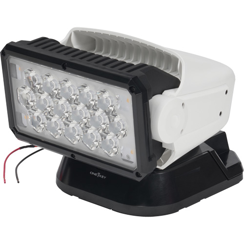 Projecteur orientable polyvalent &agrave; t&eacute;l&eacute;commande, DEL, 4250 lumens Maritime Industrial Rubber