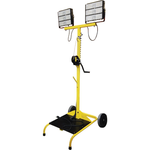 Beacon978 Light Cart with Winch, LED, 150 W, 22500 Lumens, Aluminum Housing Maritime Industrial Rubber