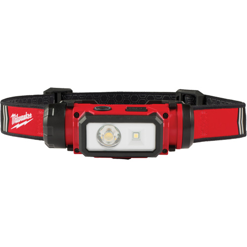 REDLITHIUM USB Hardhat Headlamp, LED, 600 Lumens, 5 Hrs. Run Time, Rechargeable Batteries Maritime Industrial Rubber