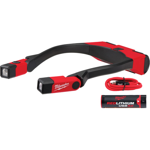 Lampe de travail USB Redlithium 400L, Lampe tour de cou, Rechargeable, 400 lumens Maritime Industrial Rubber