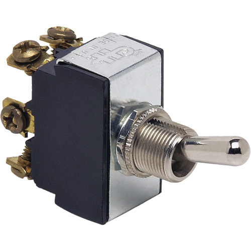 DPDT Standard Heavy-Duty 6-Terminal Toggle Switch Maritime Industrial Rubber