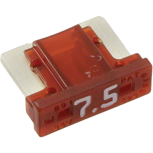 Fusible &agrave; lames pour automobiles LP de la s&eacute;rie MINI, Cartouche, 7,5 A, 58 V Maritime Industrial Rubber
