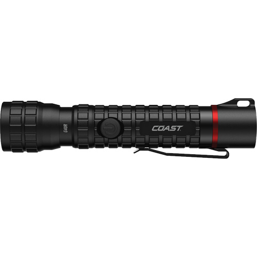 G40R Waterproof Flashlight with Twist Focus, LED, 650 Lumens, Rechargeable Batteries Maritime Industrial Rubber