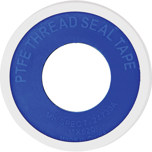PTFE Thread Tape, 520" L x 1" W, White Maritime Industrial Rubber