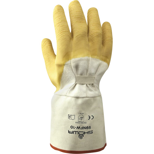 Gants robustes 99NFW, 10/Grand, R&ecirc;vetement Latex de caoutchouc, Enveloppe en Coton Maritime Industrial Rubber