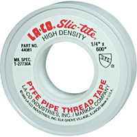 Slic-Tite&reg; PTFE Thread Tape, 300" L x 1/2" W, White Maritime Industrial Rubber