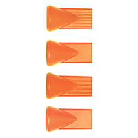 Assorted Flat Slot Nozzle Set, 1-1/10" L Maritime Industrial Rubber