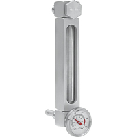 Aluminum Liquid Level Gauge, Threaded, 5" L, 205°F (96.11° C) Maritime Industrial Rubber