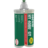 HY 4080 GY Structural Repair Hybrid Adhesive, Two-Part, Dual Cartridge, 400 g, Grey Maritime Industrial Rubber