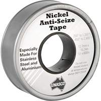 Nickel Anti-Seize Tape, 590" L x 1/2" W, Silver Maritime Industrial Rubber