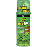 Touch 'n Foam&reg; Max Fill Triple Expanding Sealant, 340 g, Aerosol Can, Cream Maritime Industrial Rubber