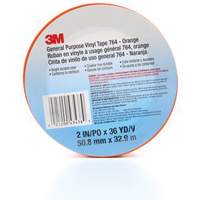 764 General-Purpose Vinyl Tape, 50.8 mm (2") W x 32.9 m (108') L, 5 mils, Orange Maritime Industrial Rubber