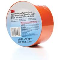 764 General-Purpose Vinyl Tape, 50.8 mm (2") W x 32.9 m (108') L, 5 mils, Orange Maritime Industrial Rubber