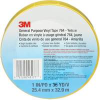 764 General-Purpose Vinyl Tape, 25.4 mm (1") W x 32.9 m (108') L, 5 mils, Yellow Maritime Industrial Rubber