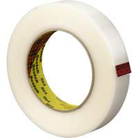 Scotch&reg; Reinforced Strapping Tape, 5.6 mils Thick, 12 mm (1/2") x 330 m (1082')  Maritime Industrial Rubber