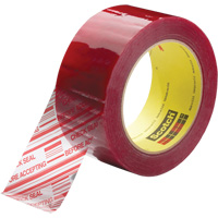 Scotch&reg; Security Message Box Sealing Tape 3779, Acrylic Adhesive, 1.8 mils, 48 mm (2") x 914 m (2998') Maritime Industrial Rubber