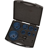 Electrician's Master Holesaw Kit, 12 Pieces Maritime Industrial Rubber
