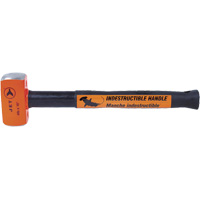 USH-416 Super Heavy-Duty Indestructible Handle Sledge Hammer, 4 lbs., 16", Solid Steel Handle Maritime Industrial Rubber