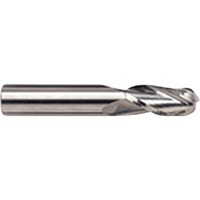 Fraise en bout sph&eacute;rique, 1/8" dia., 4 cannelures, Carbure Maritime Industrial Rubber