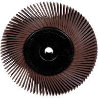 Brosses radiales bristle pour meuleuses d'&eacute;tabli, Grain 36X, 6" dia. Maritime Industrial Rubber