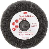 Brosse &agrave; lamelles pour la coupe et le polissage Scotch-Brite, Oxyde d'aluminium, Grain Fin, 2" x 1" x 1/4" Maritime Industrial Rubber