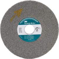 Scotch-Brite EXL Deburring Wheel, 8" x 1", 3" Arbor Maritime Industrial Rubber