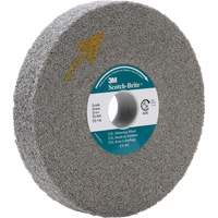 Scotch-Brite EXL Deburring Wheel, 8" x 1", 3" Arbor Maritime Industrial Rubber