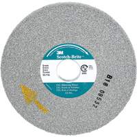 Scotch-Brite EXL Deburring Wheel, 6" x 1/2", 1" Arbor, Silicon Carbide Maritime Industrial Rubber