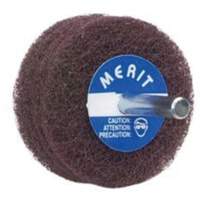 Abrasotex Non-Woven Disc Wheel, 3" Dia. x 1" W, 1/4" Arbor, Aluminum Oxide Maritime Industrial Rubber