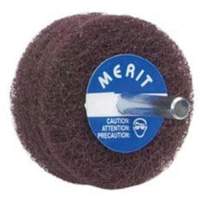 Abrasotex Non-Woven Disc Wheel, 3" Dia. x 1" W, 1/4" Arbor, Aluminum Oxide Maritime Industrial Rubber