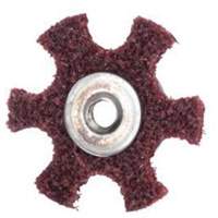 Abrasotex Surface Preparation Star, 2" Dia., Medium Grit, Aluminum Oxide Maritime Industrial Rubber