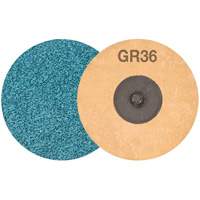 Disque de ponçage TWIST TOPCUT, 3" dia., Grain 36, Zirconium Maritime Industrial Rubber