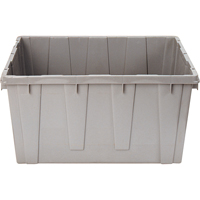 Contenant emboîtable, 21,1" la x 17,7" p x 12" h, Gris Maritime Industrial Rubber