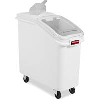Mobile Ingredient Bins with Sliding Lid, 2.75 cu. ft. Capacity, 28" H x 13-13/100" W x 29-1/4" D Maritime Industrial Rubber