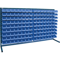 Rayonnage &agrave; persienne avec bacs, 144 bacs, 72" la x 15" p x 40" h Maritime Industrial Rubber