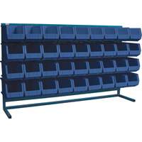 Rayonnage &agrave; persienne avec bacs, 36 bacs, 72" la x 15" p x 40" h Maritime Industrial Rubber