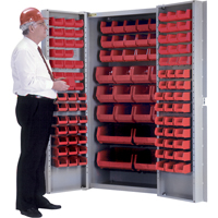 Armoire &agrave; combinaison avec porte creuse, 38" la x 24" p x 72" h, 36 tablettes Maritime Industrial Rubber