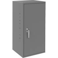 Utility Cabinet, Steel, 2 Shelves, 30" H x 13-3/4" W x 12-3/4" D, Grey Maritime Industrial Rubber
