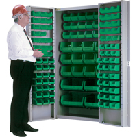 Armoire &agrave; combinaison avec porte creuse, 38" la x 24" p x 72" h, 36 tablettes Maritime Industrial Rubber