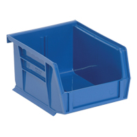 Bacs ultra empilable & suspendable, 4-1/8" la, 3" h x 5-3/8" p, Bleu Maritime Industrial Rubber
