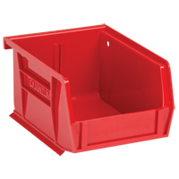 Bacs ultra empilable & suspendable, 4-1/8" la, 3" h x 5-3/8" p, Rouge Maritime Industrial Rubber