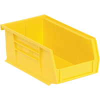 Ultra Stack & Hang Bin, 4-1/8" W x 3" H x 7-3/8" D, Yellow Maritime Industrial Rubber
