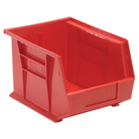 Bacs ultra empilable & suspendable, 8-1/4" la, 7" h x 10-3/4" p, Rouge Maritime Industrial Rubber