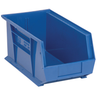 Bacs ultra empilable & suspendable, 8-1/4" la, 7" h x 14-3/4" p, Bleu Maritime Industrial Rubber