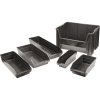 Recycled Shelf Bins, 4-1/8" W x 11-5/8" D x 4" H, 30 lbs. Capacity Maritime Industrial Rubber
