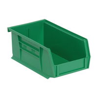 Ultra Stack & Hang Bin, 4-1/8" W x 3" H x 7-3/8" D, Green Maritime Industrial Rubber