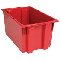 Contenants Stack & Nest, 9" x 18" x 11", Rouge Maritime Industrial Rubber