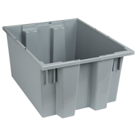 Contenants Stack & Nest, 10" x 19,5" x 15,5", Gris Maritime Industrial Rubber